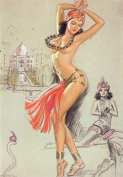 Vintage Belly Dance Pinup Girls